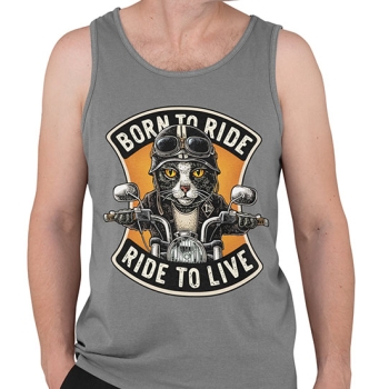 TANK TOP BORN TO RIDE RIDE TO LIVE